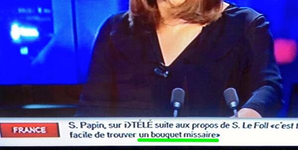 Sur I>Télé, les bandeaux d'informations sont rédigés un poil vite! Il s'agit de trouver le 