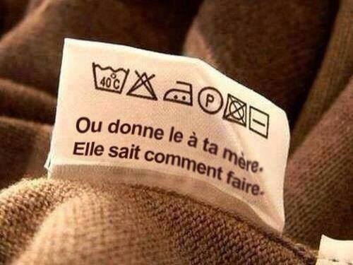 Les étiquettes de vêtements sont de plus en plus précises pour bien les laver...