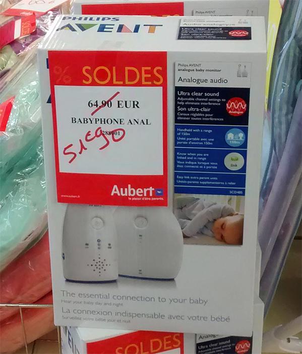 Soldes! Dépêchez vous de profiter de cette belle réduction sur un babyphone anal !