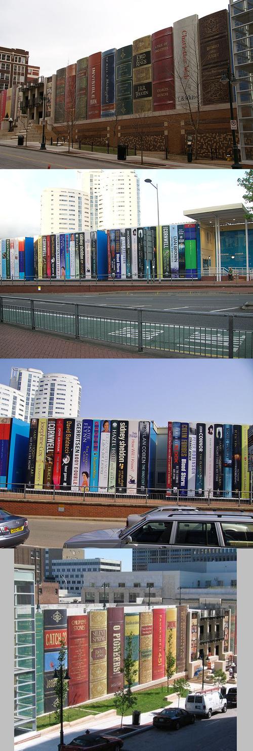 Comment décorer les murs d'une bibliothèque ? Au Kansas, ils ont réussi à bien habiller un de leurs monuments !