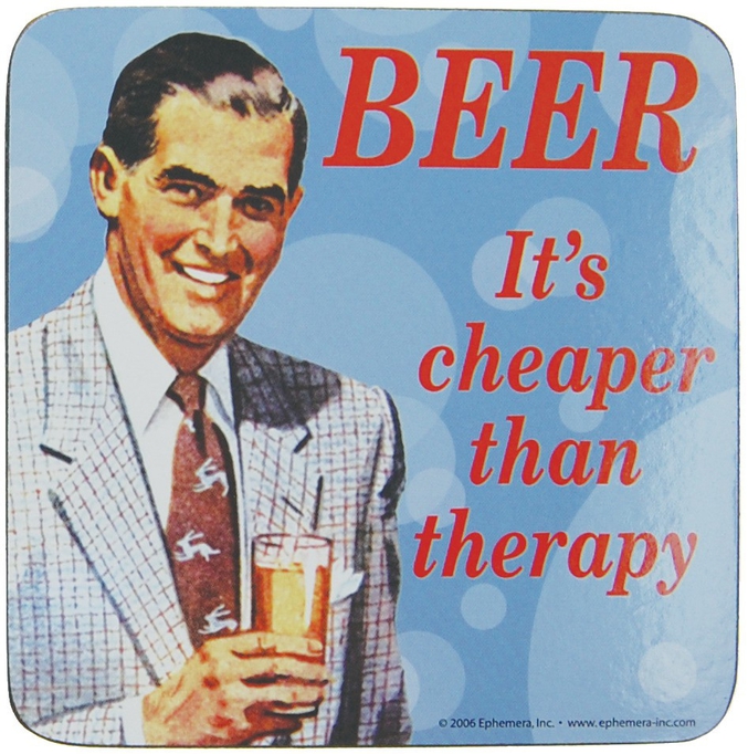 Info pratique : La bière est moins chère qu'une thérapie. Et plus efficace?