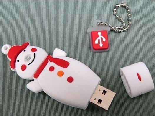 Personnalisez vos clé-USB : Pour Noël, faites les ressembler à des bonshommes de neige !