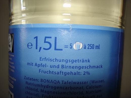 Petit calcul. Avec 1.5 litre d'eau, combien peut-on faire de verres d'eau de 250 ml ? height=