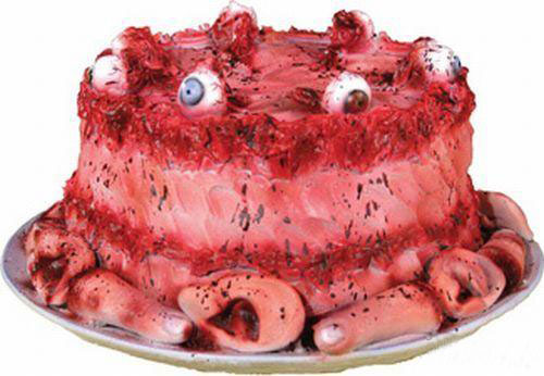 Quand un boucher fête son anniversaire, il veut un gâteau appétissant... Humm, celui-ci a l'air vraiment bon !