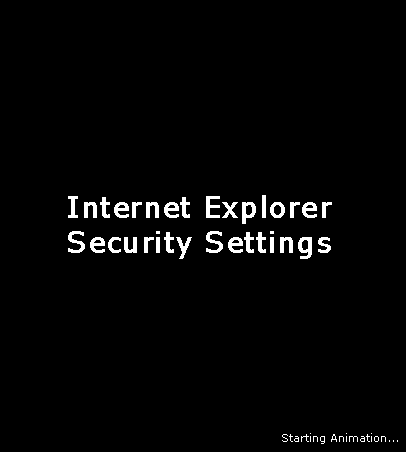 Petite information sur la sécurité d'Internet Explorer
