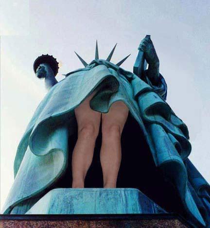 Exclusif : Voici une vue peu banale de la statue de la liberté !