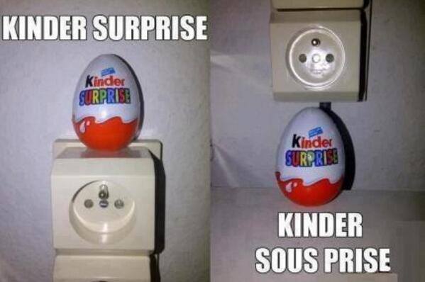 Tout le monde connait le Kinder surprise. Mais le Kinder sousprise, vous connaissez?