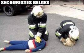 Les secouristes Belges ont tendance à s'acharner sur les blessés de la route :(
