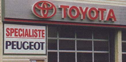 Si vous avez des soucis avec votre pigeot, n'hésitez pas à aller chez Toyota :s